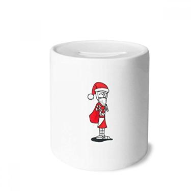 Imagem de DIYthinker Natal, Papai Noel, Horus, chapéu, bolsa, caixa para dinheiro, porta-moedas de cerâmica, presente de cofrinho