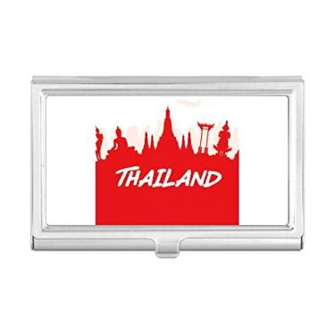 Imagem de Carteira com porta-cartões Red Outline Landmark Thailand