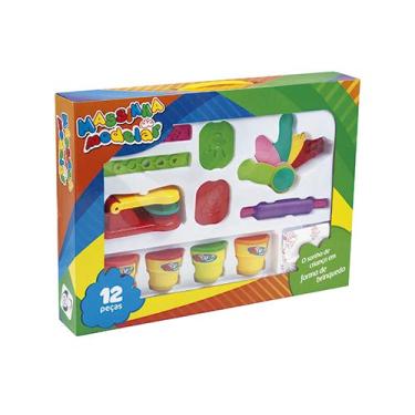 Imagem de Massa de Modelar Oficina Massinha 4 Potes, Pica Pau Brinquedos