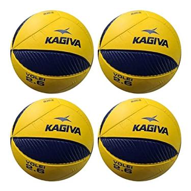 Imagem de Kit Bola De Vôlei Kagiva 2.6 Super Macia 4 Bolas Voleibol
