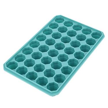 Imagem de Bandejas de cubo de gelo de silicone, não tóxicas, resistentes ao calor, de silicone, 40 grades livres de BPA para pudim, sorvete (pátina)
