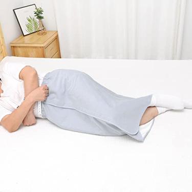 Imagem de ZJchao Colchão de incontinência vestível para adultos, saia de fralda com zíper reutilizável de algodão para idosos (GG)