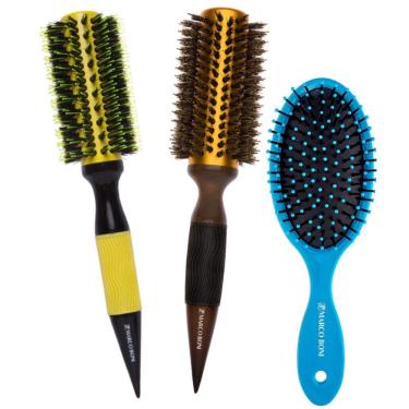 Imagem de Kit Escovas Ceramica Metalica Raquete Oval Marco Boni