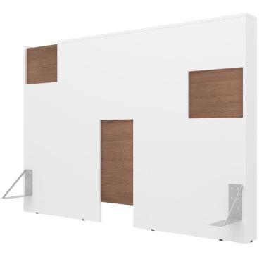 Imagem de Cabeceira para Cama Box Casal e Queen Bartira Diplomata com Revestimento em Finish Foil