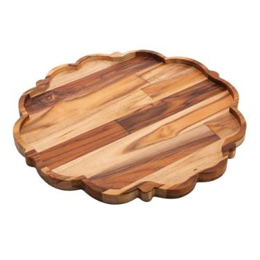 Imagem de Sousplat de Madeira Teca 40cm - Wolff Craft