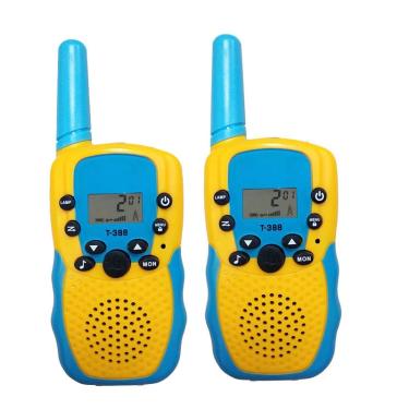 Imagem de Walkie Talkies para crianças com lanterna lcd iluminada, amarelo