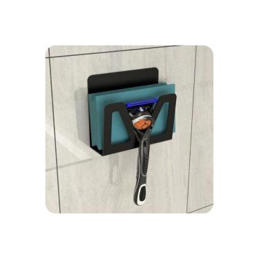 Imagem de Porta Bucha Esponja Banho E Gillette C/Adesivo Preto F.ELG