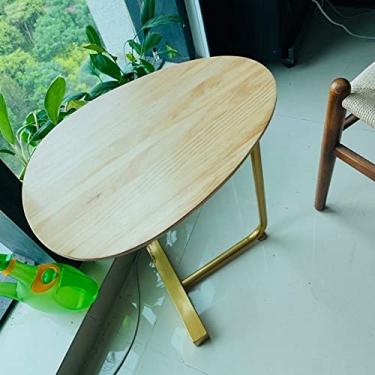 Imagem de Mesa de centro moderna minimalista removível ferro forjado sofá lateral mini mesa de centro mesa de cabeceira móveis mesas de canto de sala de estar (cor: estilo 7)