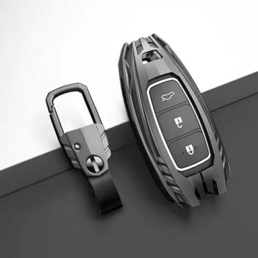 Imagem de LAVIYE Carro liga de zinco chave capa protetora, para Hyundai Santa I30 IX35 Encino KONA Solaris Azera Grandeur Elantra Accent Fe