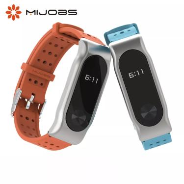 Imagem de Mi banda 2 pulseira de pulso para xiao mi banda 2 acessórios relógio inteligente de silicone