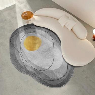 Imagem de Tapete Decorativo Orgânico Abstrato Irregular para Sala - Sigel (80x120cm)