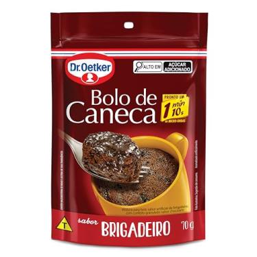 Imagem de Dr.Oetker Dr. Oetker Bolo De Caneca Sabor Brigadeiro Mistura Pronta Para Massa Rápido Preparo Pronto Em Apenas 1 Minuto E 10 Segundos Snacks Ou Lanches Doces 70G