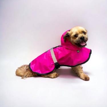 Imagem de Capa de Chuva Refletiva Way Pet Ajustável para Cão Feminino Femea Masculino Macho Dog Pet Roupa para Cachorro Cães (Pequeno, FEMEA)