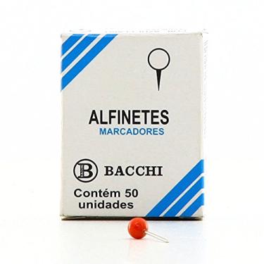 Imagem de Alfinete para Mapa No1 Vermelho CX 50 UN Bacchi