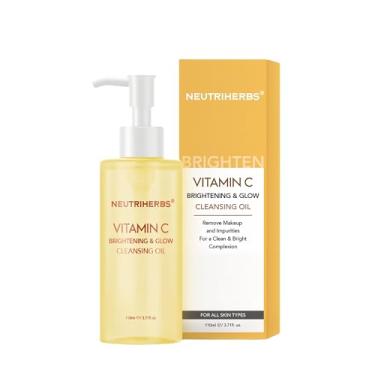 Imagem de Neutriherbs Makeup Remover Oil Cleanser, Vitamin C Cleansing Oil for Long Last and Waterproof Makeup, Sunscreen, Fit All Skin Type - 3.71 Fl.Oz