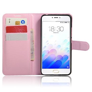 Imagem de Capa carteira MEIZU M3 Note, capa carteira flip de couro PU premium com compartimento para cartão, suporte e fecho magnético [capa interior à prova de choque de TPU] Compatível com MEIZU M3 Note