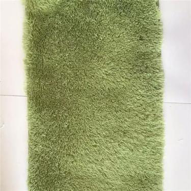Imagem de Tapetes macios de pelúcia mercerizante lavados e engrossados para sala de estar, quarto, tapetes antiderrapantes de absorção de água, grama verde, 80x200cm