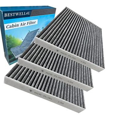 Imagem de Pacote com 3 filtros de ar de cabine BW134 para Accord, Civic, CRV, Odyssey, Pilot, Ridgeline, Passaporte, Substituir CP134, CF10134, FD134, 80292-SDA-A01,80292-SEC-A01