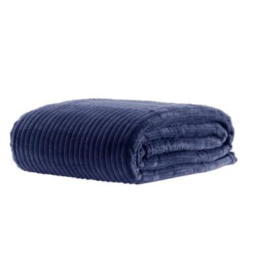 Imagem de Cobertor Casal Corttex Luster 1,80m X 2,20m (Azul marinho, Casal)