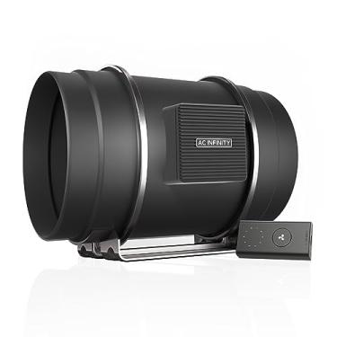Imagem de AC Infinity. Ventilador de duto integrado CLOUDLINE S8, silencioso, 20 cm, com controlador de velocidade, extrator de ventilação para aumentar a refrigeração e aquecimento, lojas cultivo