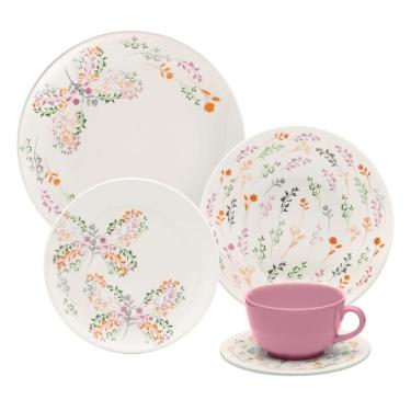 Imagem de Aparelho de Jantar Oxford Jardim Secreto em Cerâmica com 20 peças 