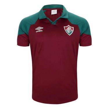 Imagem de Camiseta Umbro Fluminense Polo Viagem 2023-Masculino