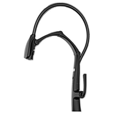 Imagem de Torneira de cozinha cinza com arma de latão luxuosa, sucção magnética por indução inteligente, design pull-out, frio e amp; Torneira para pia quente, Matte Black2