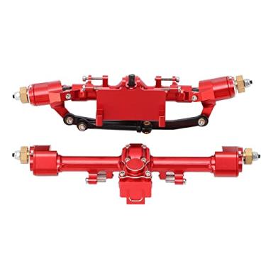 Imagem de Eixo Traseiro RC Eixo de Metal RC Conjunto de Eixo RC, Eixos Elevados Estável PerPortal Axleformance Eixo Portal Durável para Eixos de Substituição RC (Vermelho)