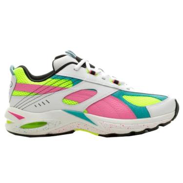 Imagem de Puma - Mens Cell Speed Wht Swxp Shoes, Size: 9 M US, Color: Puma White/Yellow Alert/Opera Mauve