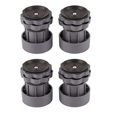 Imagem de Almofadas antivibração de 4 unidades para suporte de máquina de lavar, almofadas antivibração à prova de choque de 8,5 cm de altura, almofada de pé de base de máquina de lavar,