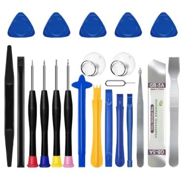 Imagem de EFAITHFIX Kit de ferramentas de reparo 22 em 1, conjunto de chaves de fenda de 22 peças, conjunto de chaves de fenda de precisão magnética eletrônica para iPhone, iPad, computador, celular, laptop,