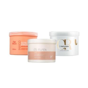 Imagem de Kit Wella Fios Perfeitos Cronograma Capilar 03 Mascaras 500g