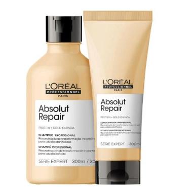 Imagem de Kit L'oréal Absolut Repair Shampoo 300ml + Condicionador 200ml E - L'o