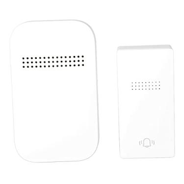 Imagem de Campainha de Porta Sem Fio Com Alimentação Automática e Botão de Toque Receptor Interno (Plugue EUA 100‑230 V)