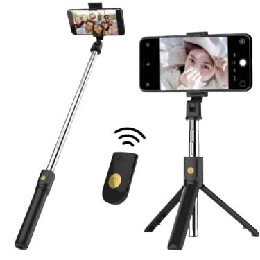 Imagem de Bastão de Selfie e Tripé para Celular e Controle Disparador