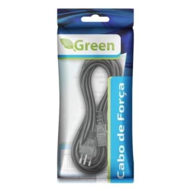 Imagem de Cabo De Força Ac Tripolar 0,75Mm Plug 10 Amperes 5,00 Metros - Green, 