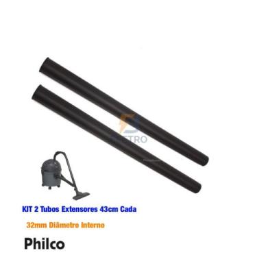 Imagem de Kit 2 Tubos Prolongador Aspirador de Pó Philco PH10 10 Litros