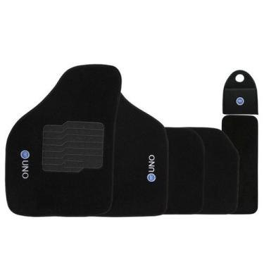 Imagem de Jogo Tapete Automotivo Carpete + Lixeira Fiat Uno 1985 à 2007 Soft Log