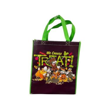 Imagem de Legacy Licensing Partners Bolsa grande reutilizável colecionável Mickey e Minnie Mouse, Pato Donald e Pateta Halloween, Multi, Large