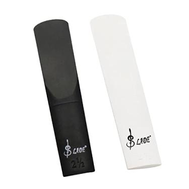 Imagem de oshhni 2 Palhetas de Saxofone Alto de Plástico com Força de 2,5 para Presente de Amante de Música Iniciante