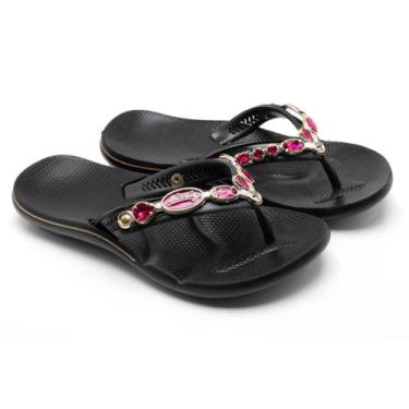 Imagem de Chinelo Feminino Barato Ortopédico Sandália Anti-Derrapante Vegano Com