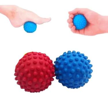 Imagem de 2 Bolinha de Massagear Pés Cravo Anti Stress Fisioterapia - Apolo Brin