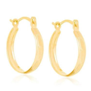 Imagem de Brincos banhado ouro 3x 24k 18k e 22k femininos argola rommanel trabal