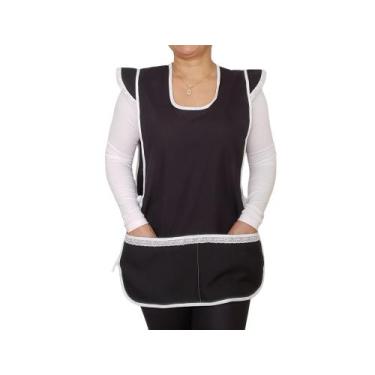 Imagem de Avental Bata com Manguinha - Armarinho Neves, Preto