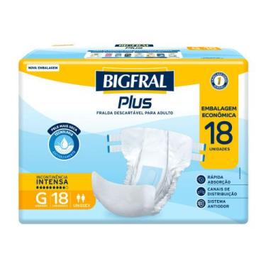 Imagem de Fralda Bigfral Plus Econômica G 18 Unidades