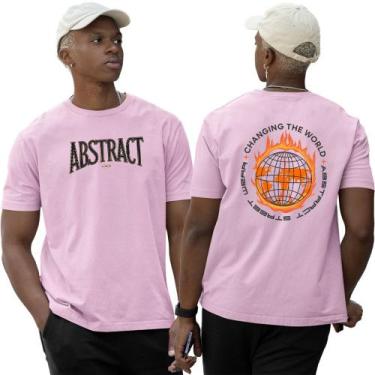 Imagem de Camiseta Camisa Algodão Changing The World Fire Abstract - Abstract St