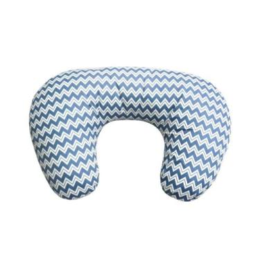 Imagem de Almofada para amamentação Baby Style Azul escuro listrado