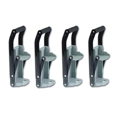 Imagem de kit 4 Amassador Aço Latas Cerveja Refrigerante 350ml Starfer