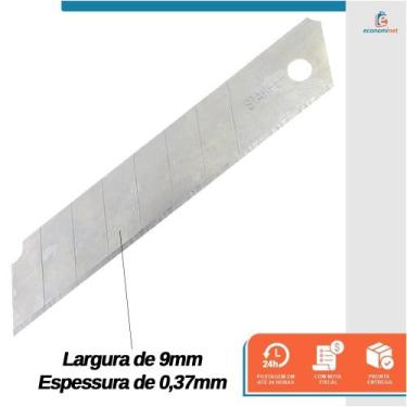Imagem de Lâmina Para Estilete Estreito Starfer 20 Car./10 200 Peças