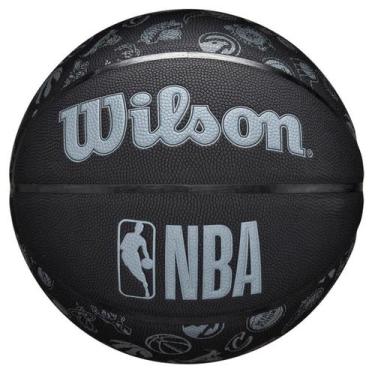 Imagem de Bola De Basquete NBA All Team Black 7 Wilson, Preto